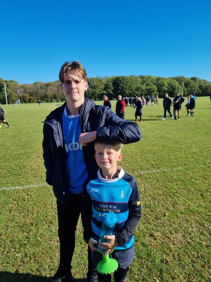 Proud of these two today Charlie got man of the match.. And Calum refereed his first game 💕💕xxxxxxxxx
