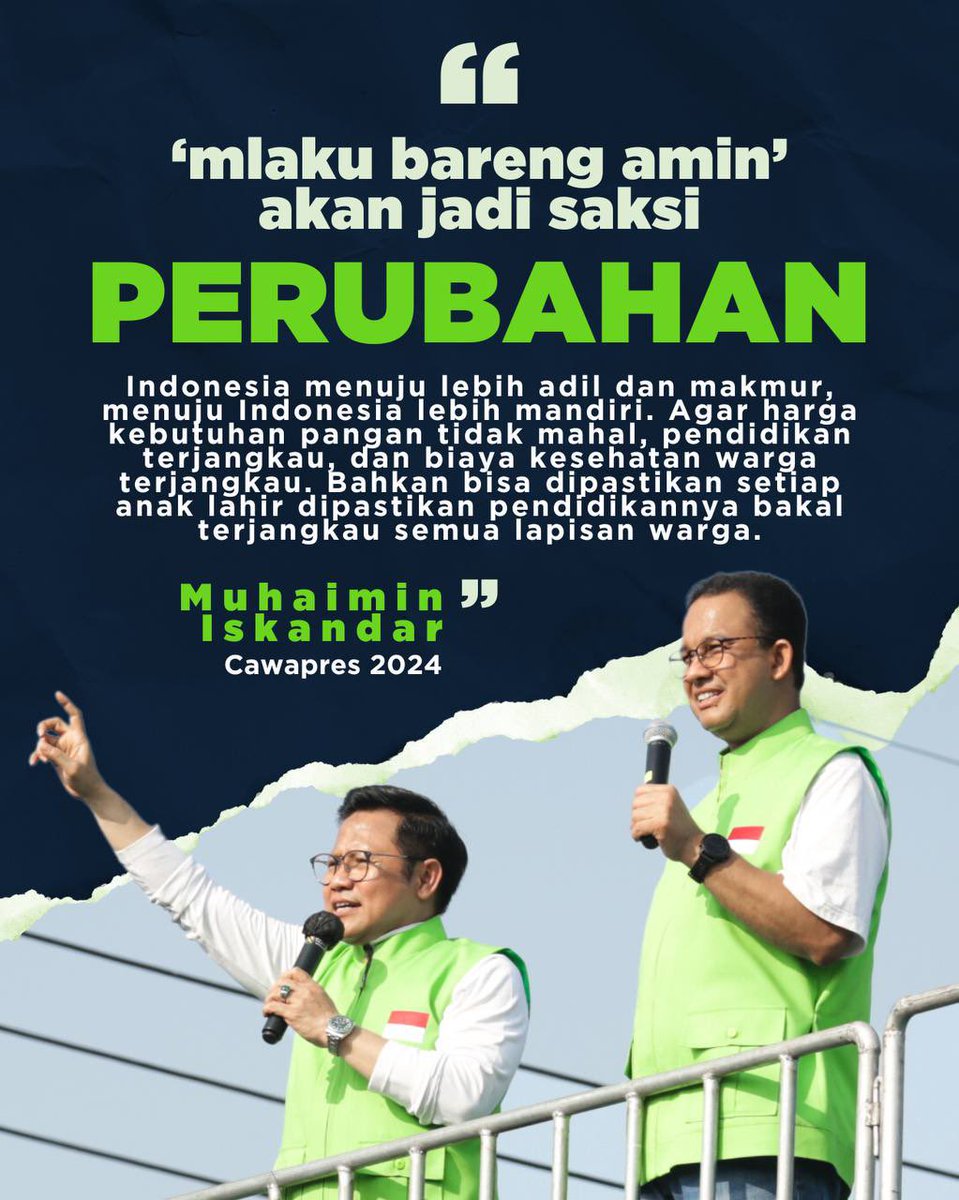 Abash_489's tweet photo. Pro Perubahan, Pro Kesejahteraan, Berjiwa Pemimpin
#ArusPerubahanAMIN
#AniesMuhaimin2024

@cakimiNOW
@DPP_PKB 
@RivqyHalim https://t.co/JbPUiYRLds