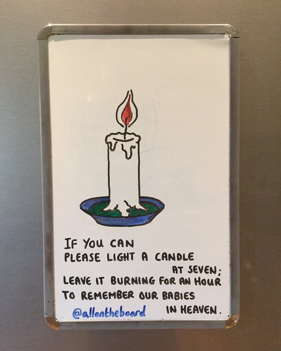 If you can, please light a candle at 7pm tonight for all of our babies in heaven. 

#WaveofLight #BLAW #BabyLoss #BabyLossAwarenessWeek