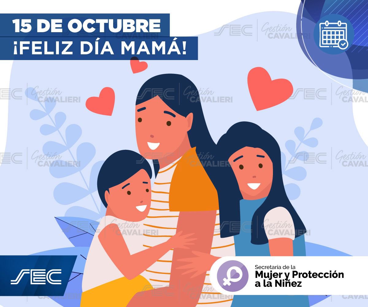🗓️15/10 Día de la Madre

Hoy celebramos a todas las compañeras de la familia mercantil que desempeñan el rol de madre. 
A todas y cada una de ustedes les mando el más cálido saludo. 

¡Feliz día!💙