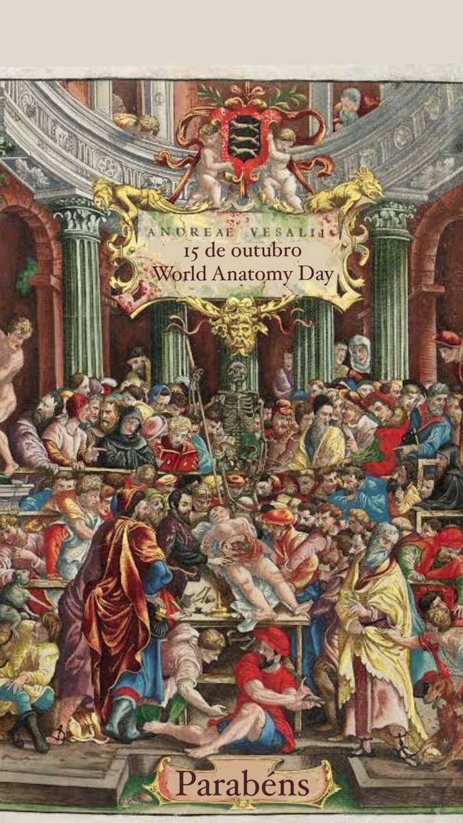 Feliz día de la Anatomía y los Anatomistas 🧠💀🙌🏻. Ley de Vesalio “Mentem et manum adhibere.” Espíritu y manos hacen la obra, no los instrumentos.