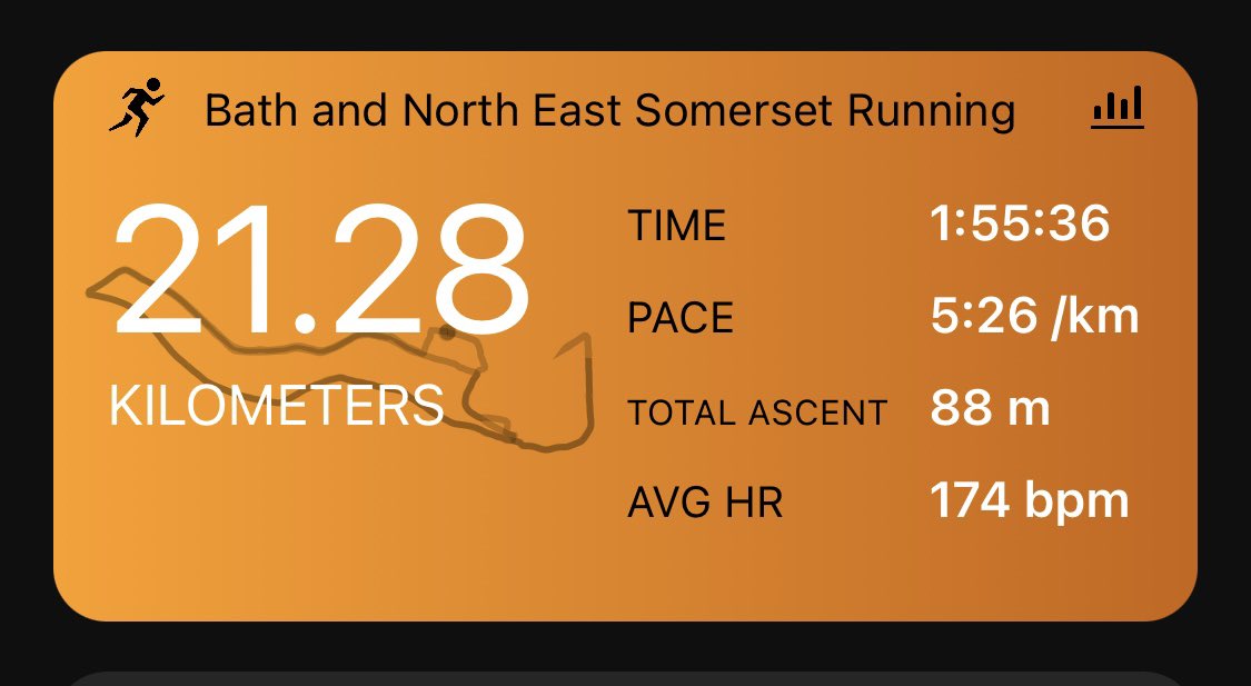 A beautiful day for my first sub-2 hour half @bathhalf