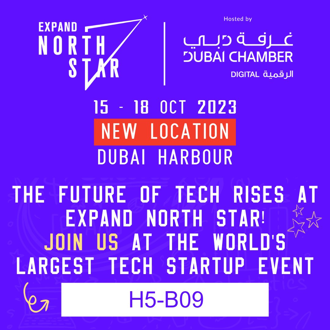 It's DAY 1 of the @expandnorthstar event! If you're in Dubai, don't miss the opportunity to visit our booth in Hall 5, stand H5-B09, at the Dubai Harbour from October 15th to 18th. Info about our exhibitor profile 👉 exhibitors.expandnorthstar.com/north-star-202… #ExpandNorthStar #Fundraising #Dubai
