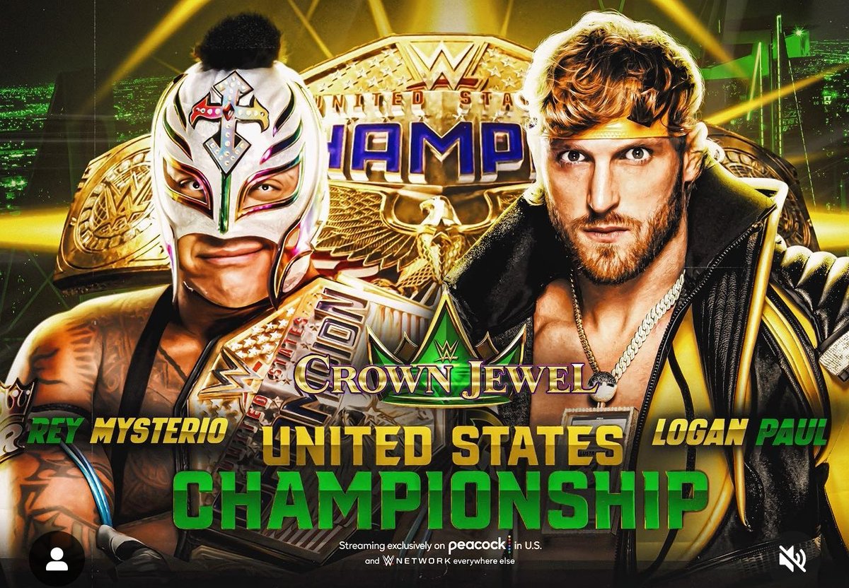 Bub3m16's tweet photo. Predict the finish of this match 👇

I've got a feeling Logan's gonna squash Rey at Crown Jewel 🤔 https://t.co/TZfdNVpV6I