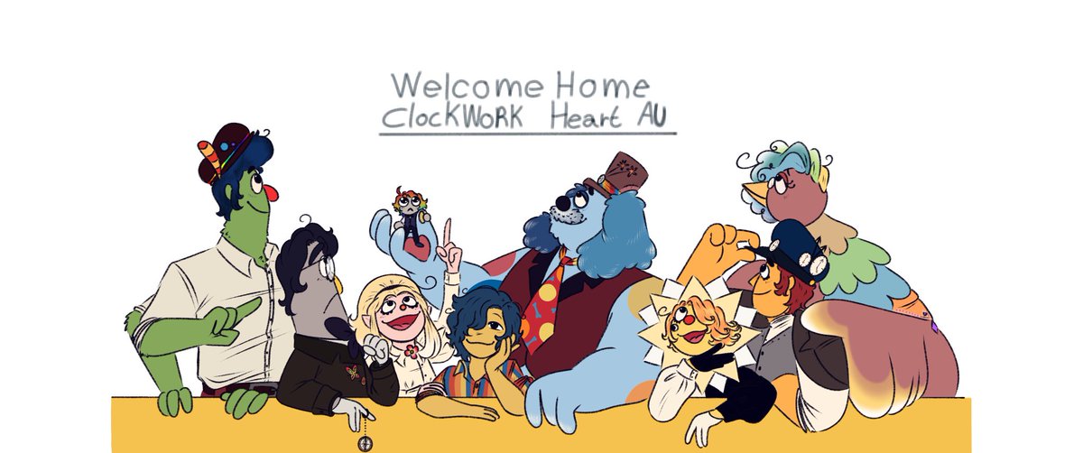 SleepyHeadThere's tweet image. Flat colors done ✨

Au belongs to me

(Original drawing by Clown ofc)

#clockworkheartau #clockworkheart #WelcomeHome #WelcomeHomeArt #WelcomeHomeAU #welcomehomearg #WallyDarling #WallyDarlingAU #au