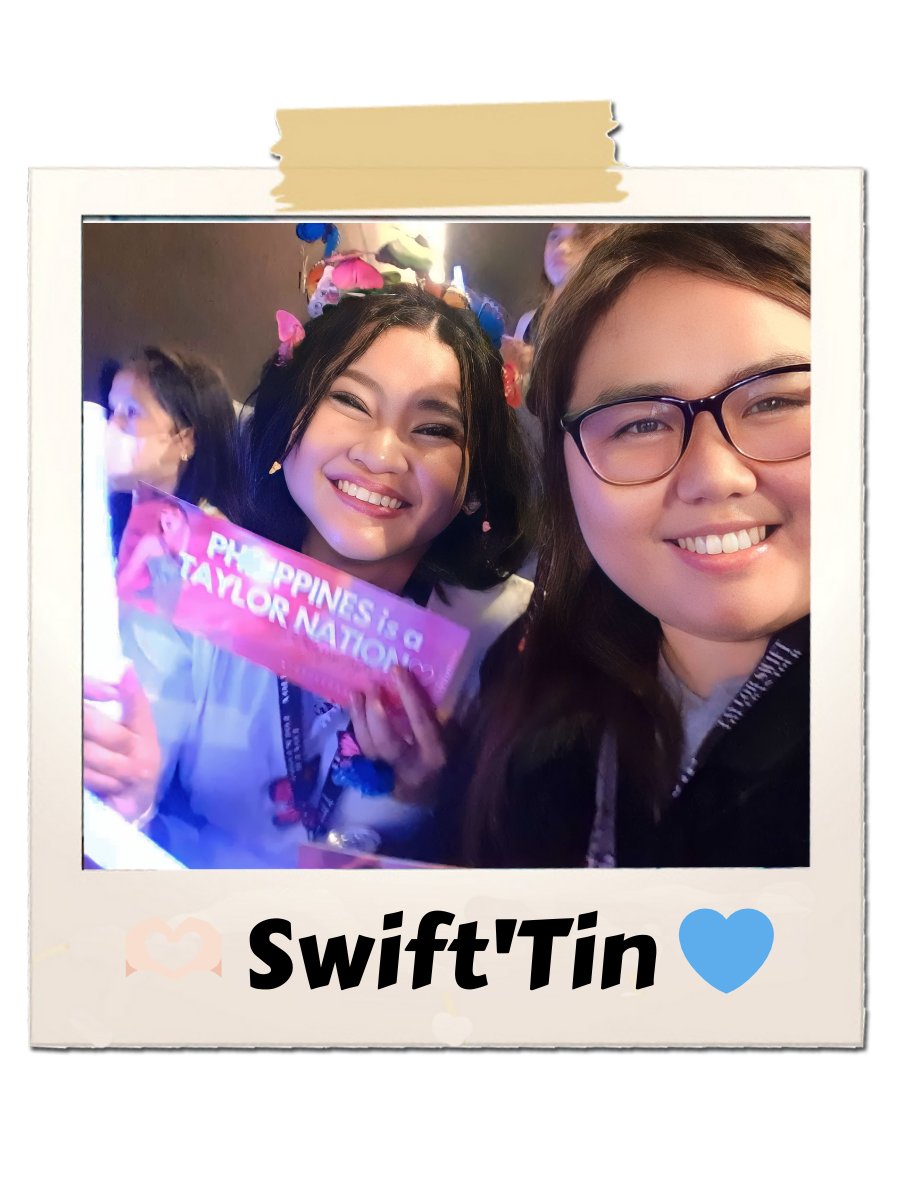 btsbtime's tweet photo. POV: Your concert buddy who sang-yelled EVERY song 🥳

So many core memories made at the film con w/my swift'tin bestie @Azinaya 🫶🏻💙 Thank you @taylorswift13 for YOU. I'll stand by you &amp; your art for 1989 more eras! 🩵✨

#TSTheErasTourFilm #TSTheErasTourFilmPH
@taylornation13 https://t.co/uJIsriCCCq