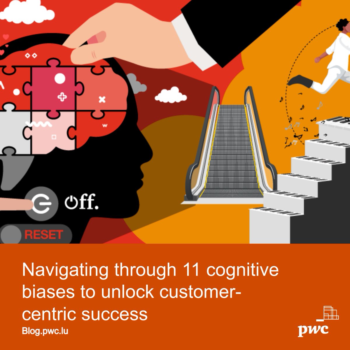 PwC_Luxembourg's tweet image. 🧠🎨 Ready to grasp how fundamental understanding and addressing cognitive biases is to design-effective customer experience (CX) strategies? Then check out this week&apos;s #PwCBlog 👉 ow.ly/2jM750PWu4C
