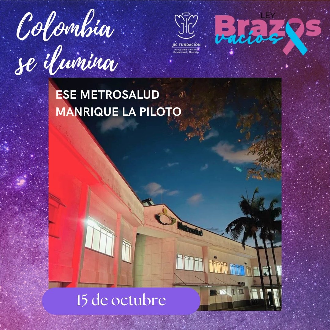 FundacionJic's tweet photo. MEDELLÍN SE ILUMINA DE AZUL Y ROSA como parte de la Conmemoración del día Nacional del duelo por pérdida Gestacional y Neonatal #15deoctubrediamundialdelamuertegestacionalyperinatal #Colombiaseilumina15oct #leybrazosvacios #oladeluz #15oct #duelogestacionalyperinatal https://t.co/AfIbhhYoVb