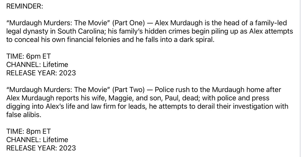 KimHadder15's tweet photo. I posted part one just in case anyone forgot to watch it last night. 

#AlexMurdaugh https://t.co/sS9lolgU5N