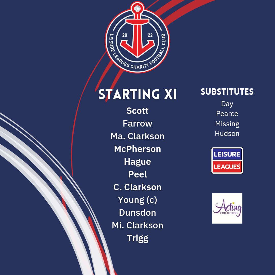 💙 𝗧𝗘𝗔𝗠𝙉𝙀𝙒𝙎 ❤️

🧤 Scott in the sticks again
🔱 Trio of Clarksons to start
🔥 Young captains the side