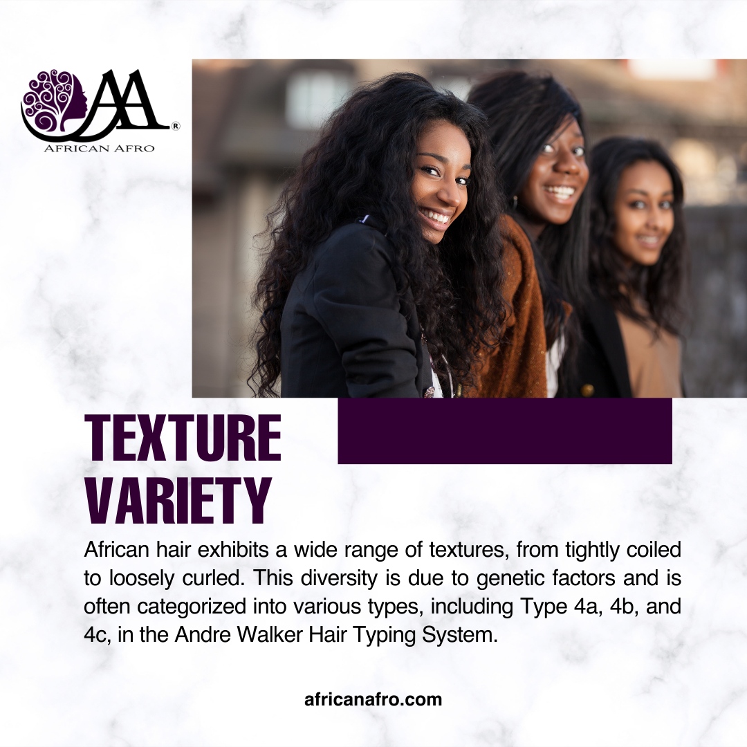 AfricanAfroAA's tweet photo. Embrace Texture Variety in African Hair! 🌀✨ From tight coils to loose curls, our diverse textures celebrate uniqueness. It's a tapestry of beauty! 🌿🌟 

Explore Andre Walker Hair Typing (4a, 4b, 4c) to care for your locks. 💖 

#TextureVariety #NaturalBeauty #HairDiversity https://t.co/YgU4JvJM7F