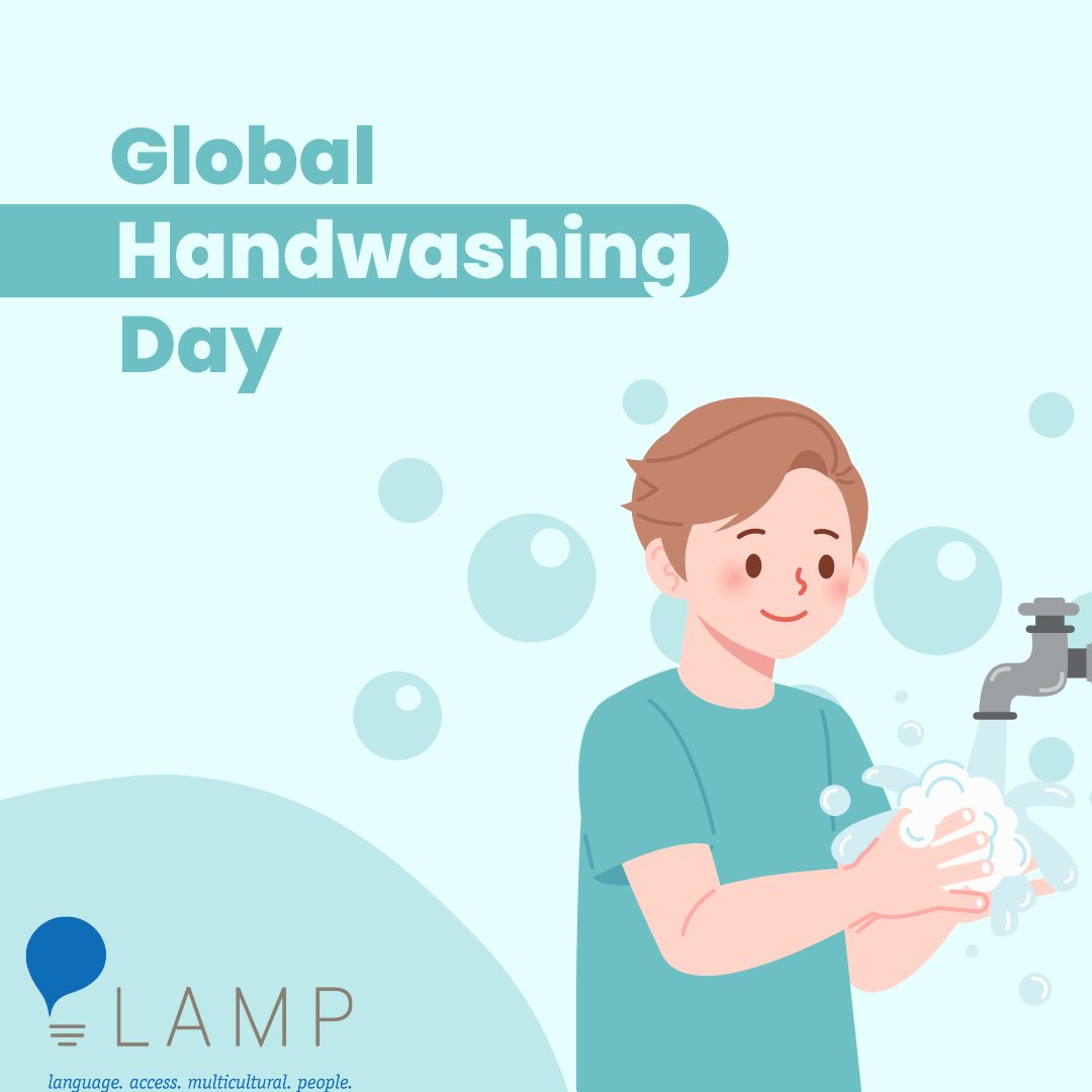 Happy Global Handwashing Day! Today, we emphasize hand hygiene's importance in preventing disease spread and promoting overall health. By making handwashing a habit, we can protect ourselves, our loved ones, and our communities. 
#GlobalHandwashingDay #LanguageAccess