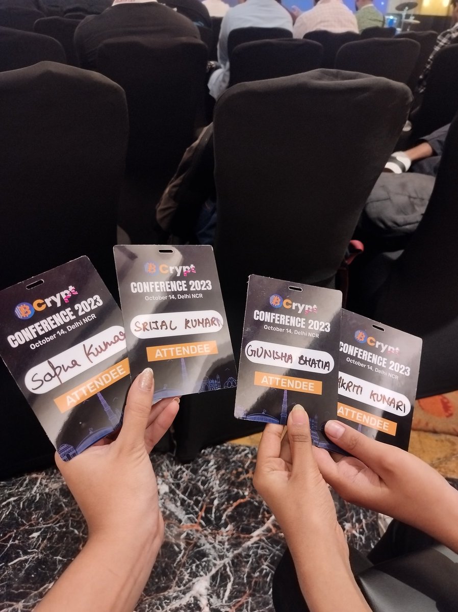 sapnaaa_30's tweet photo. Having a blast at the Bcrypt conference! Learning, networking, and embracing the tech world!πΈπ #BcryptConference2023 #Bcrypt23 @BcryptGlobal #radissonblu #Kaushambi #staysharp https://t.co/0Lc2wcFmvG