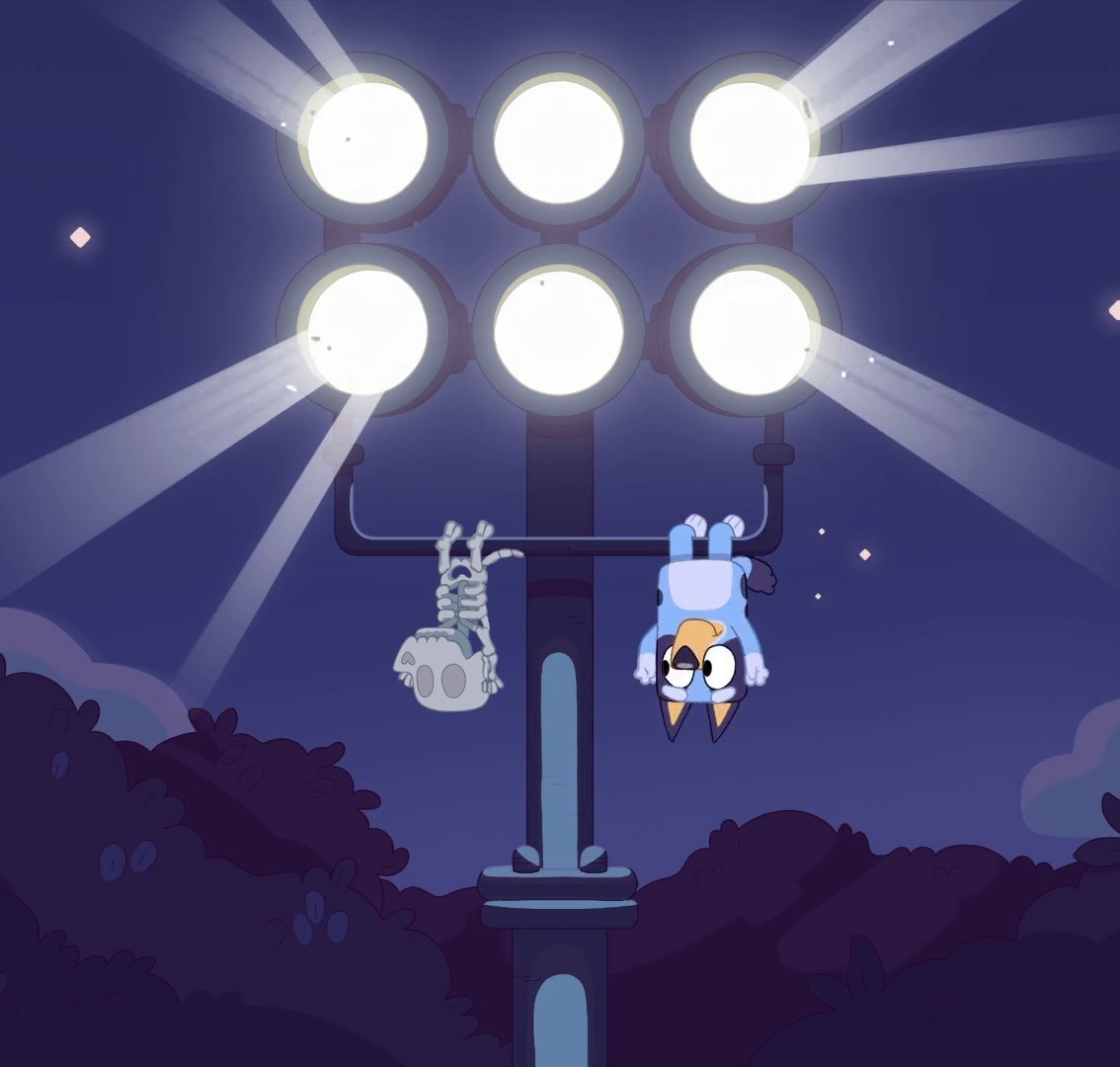 FSakern's tweet photo. Skeleton in Bluey’s dream? https://t.co/mTifS71COX