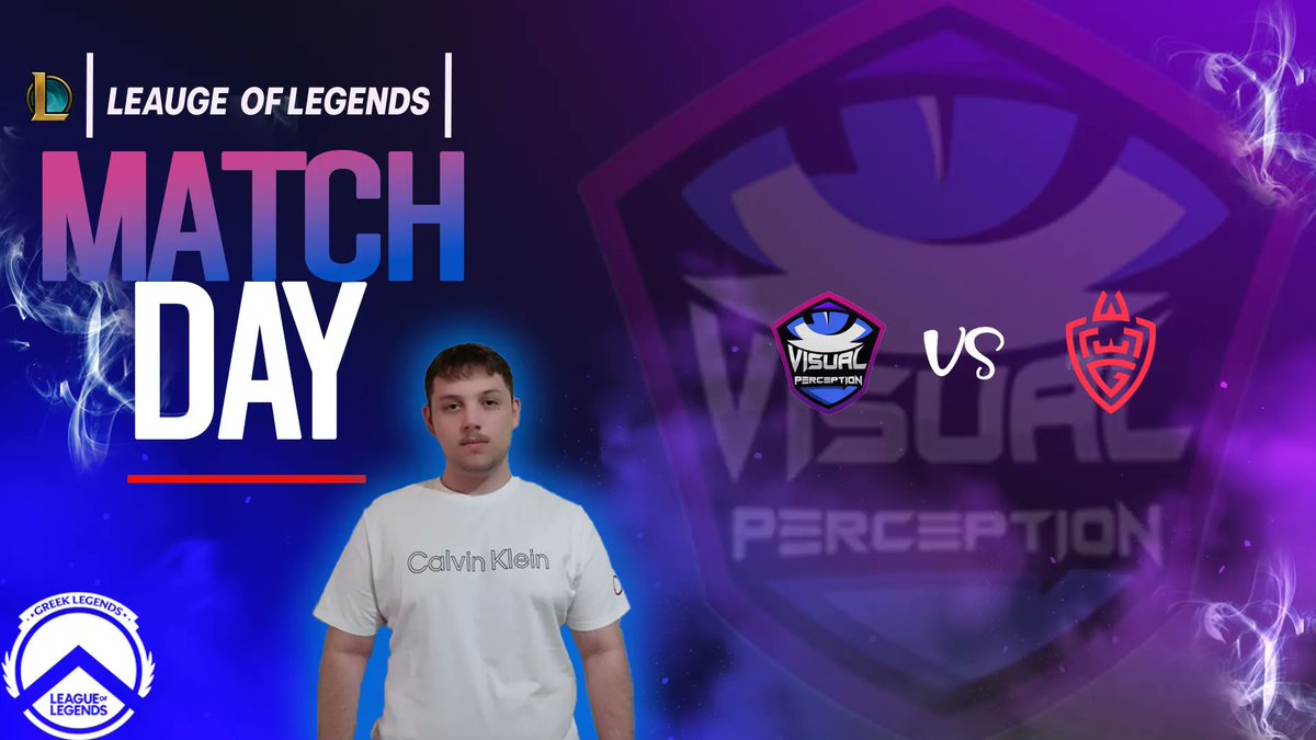 GAMEDAY Round 2
<a href="/VisualPercepti4/">VisualPerceptionEsports</a>  Vs <a href="/WLGgr/">WLGaming Esports</a> 
Today
 🕘21:00CET
 twitch.tv/Gamersloungegr
#VPHYPE #GIATRELO
<a href="/GRLegends/">Greek Legends League</a>