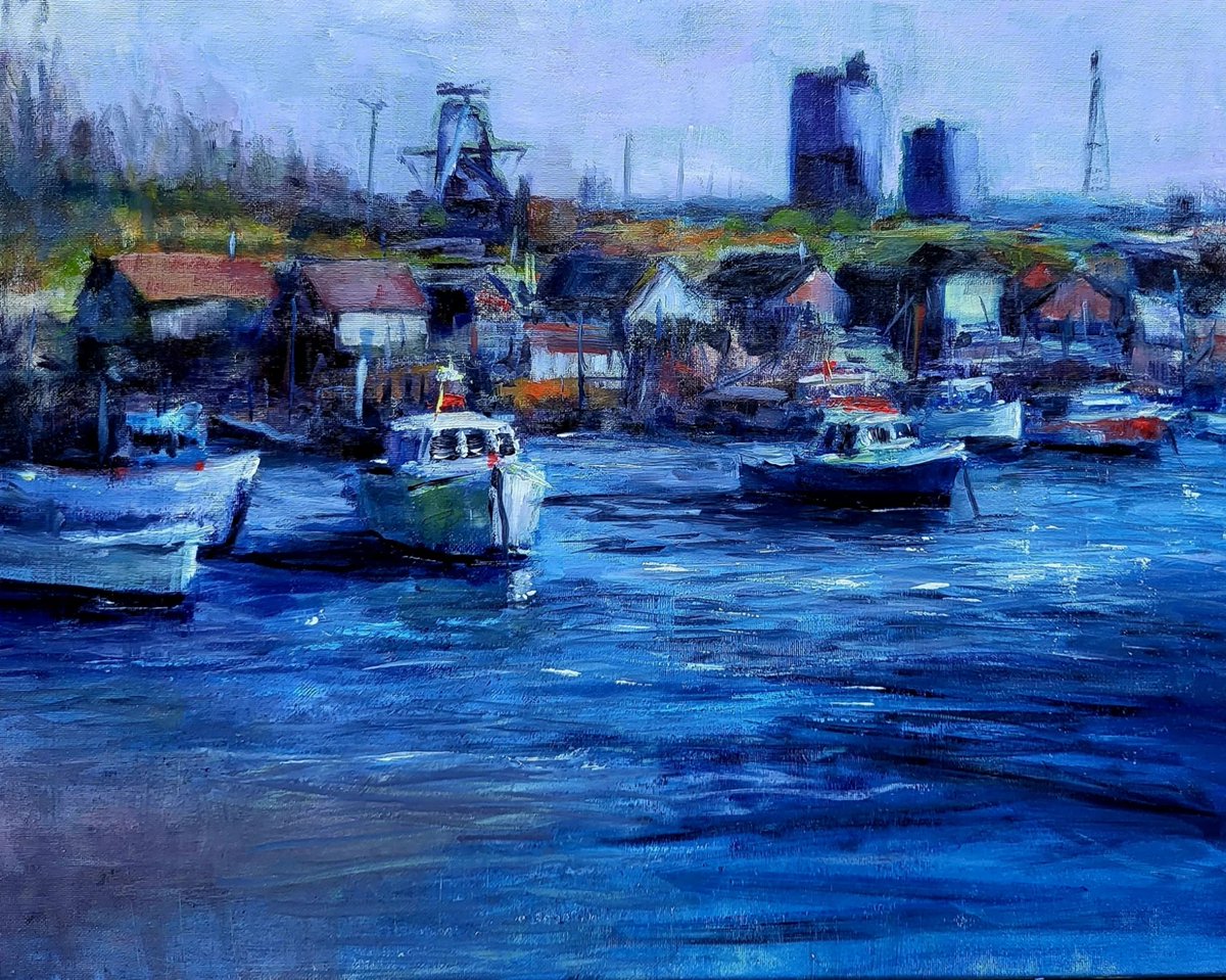 JulieFosterWalk's tweet photo. Oil painting #teesside #paddyshole #redcar #southgare https://t.co/DArN2OKLb7