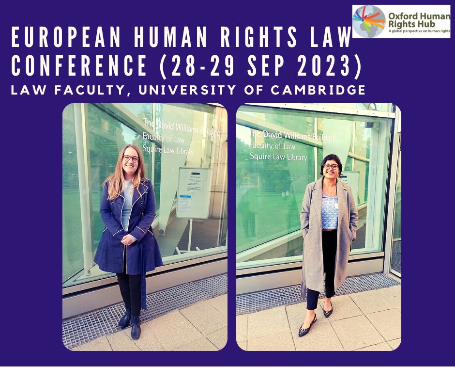 Oxford Human Rights Hub (@oxhrh) on Twitter photo <a href="/OxHRH/">Oxford Human Rights Hub</a> members <a href="/NHEwrites/">Natasha Holcroft-Emmess</a> & <a href="/almasshaikh94/">Almas Shaikh</a> recently presented their research <a href="/cambridgelaw/">Faculty of Law</a> for <a href="/EHRLC23/">EHRL_Conference23</a>.
Join us in congratulating <a href="/NHEwrites/">Natasha Holcroft-Emmess</a> who received the joint 2nd prize & <a href="/almasshaikh94/">Almas Shaikh</a> who received special commendation for the Jonathan Cooper OBE Early Career Prize! <a href="/OxHRH/">Oxford Human Rights Hub</a> members <a href="/NHEwrites/">Natasha Holcroft-Emmess</a> & <a href="/almasshaikh94/">Almas Shaikh</a> recently presented their research <a href="/cambridgelaw/">Faculty of Law</a> for <a href="/EHRLC23/">EHRL_Conference23</a>.
Join us in congratulating <a href="/NHEwrites/">Natasha Holcroft-Emmess</a> who received the joint 2nd prize & <a href="/almasshaikh94/">Almas Shaikh</a> who received special commendation for the Jonathan Cooper OBE Early Career Prize!