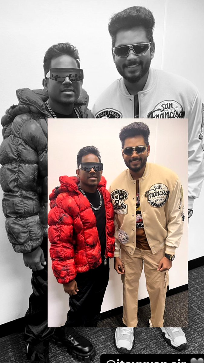 Favourites after long🥹🧿 #SamVishal #YuvanShankarRaja @thisisysr Sir thank you once again for the opportunity to Samm✨grateful forever ♥️