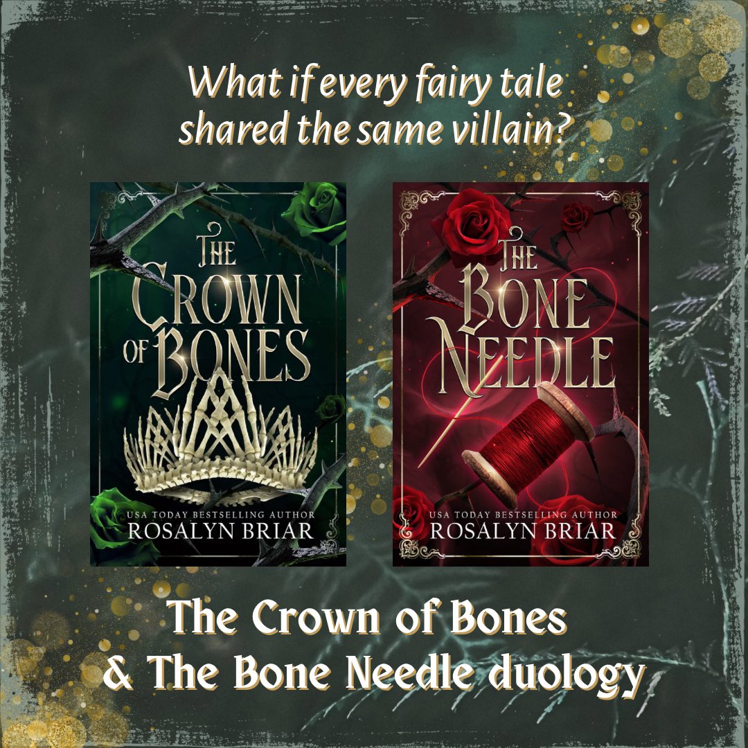 What if every fairy tale shared the same villain? 📖🦴🪡🖤 Read The Crown of Bones before The Bone Needle comes out this Halloween 🎃 ✨entwined fairy tales ✨fierce heroine ✨cinnamon roll hero ✨gods & magic ✨living tapestries Preorder links in bio 🪡