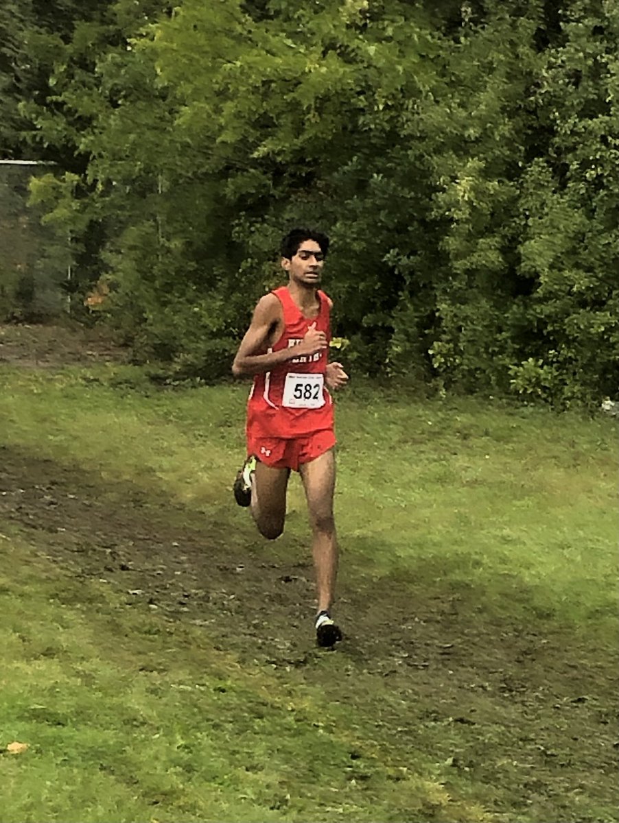 1st award that isn’t participation that I’ve ever received at a running or sporting event of any kind.” From the post-race log of senior Devin Garg, who finished 13th in the JV race to earn all-conference. Hard to overstate how significant that is. We’re proud of you, Devin!