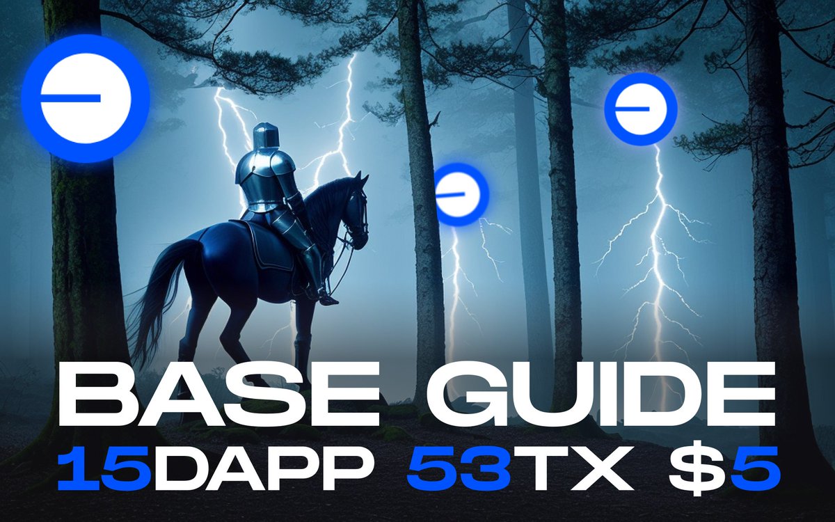 terra_gatsuki's tweet photo. 🧵$BASE is 3rd in popularity among L2 and it doesn't have a token yet.

With this guide you will pump up your activity:

▹ Make 53 TX,
▹ Use 15 Dapp's
▹ Mint 3 NFT's
▹ Spend $5

Do these activities to get airdrop from Base before it's too late🪂🔽: https://t.co/VIW3DMkhZh