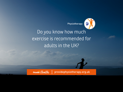 ProvidePhysio's tweet photo. Do you know how much exercise we should be doing each day? How often do you exercise? Check this out to find out what the recommended daily guidelines are.

#BestMSKHealth #physiotherapy https://t.co/d2zPrCYVsU
