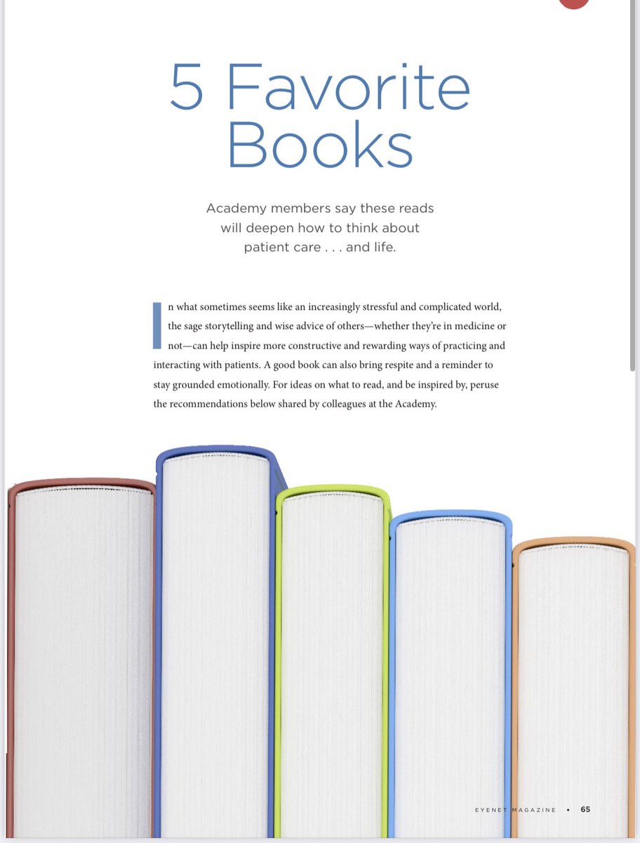 “What did you say yes to that you really wanted to say no to?”The <a href="/aaoeye/">ThirdEyeAAO</a> and #EyeNet recently asked me to to do book review of a valuable read. I chose @gabormatemd and his book The Myth of Normal. The question above 👆 is one of the many he asks us. aao.org/eyenet