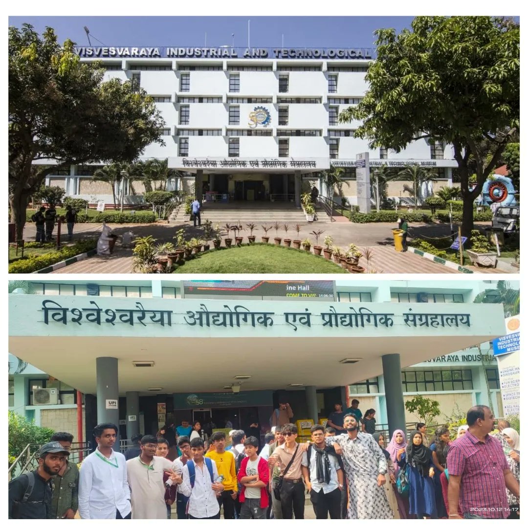 LearningPoint16's tweet photo. On October 12, 2023, Learning Point organized an educational field trip to the Vishveshwaraya Industrial and Technological Museum. The students explored dinosaur history, early helicopters, hydroelectric production, aircraft engines, and more... https://t.co/ykmZcHm8de