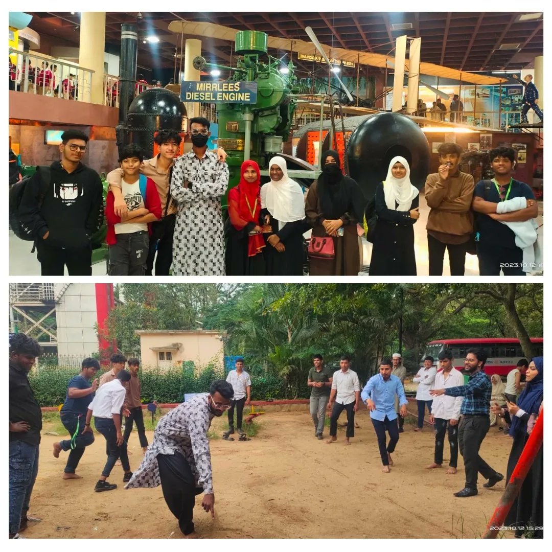 LearningPoint16's tweet photo. On October 12, 2023, Learning Point organized an educational field trip to the Vishveshwaraya Industrial and Technological Museum. The students explored dinosaur history, early helicopters, hydroelectric production, aircraft engines, and more... https://t.co/ykmZcHm8de