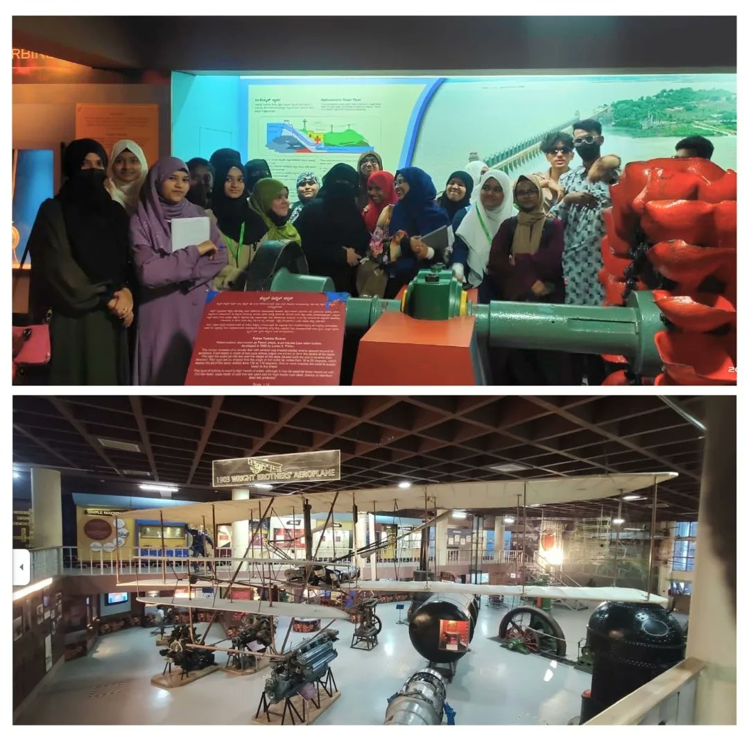 LearningPoint16's tweet photo. On October 12, 2023, Learning Point organized an educational field trip to the Vishveshwaraya Industrial and Technological Museum. The students explored dinosaur history, early helicopters, hydroelectric production, aircraft engines, and more... https://t.co/ykmZcHm8de