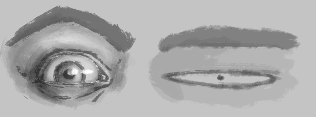 Potluck3D's tweet photo. “Now draw the other eye” https://t.co/y8ub98lN41