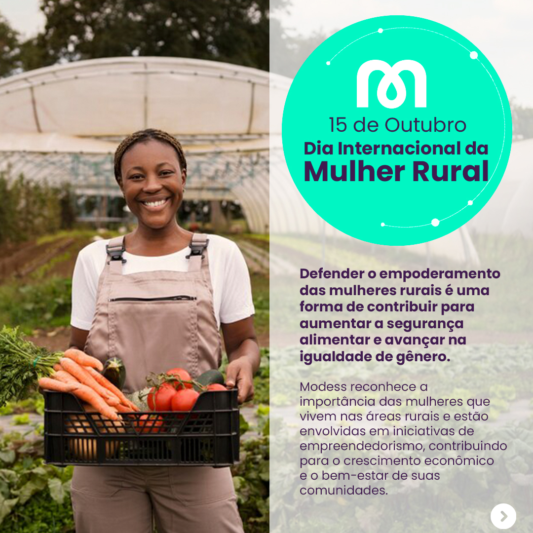 modessbrasil's tweet photo. Modess reconhece a importância das mulheres que vivem nas áreas rurais e estão envolvidas em iniciativas de empreendedorismo. Mas elas ainda recebem salários menores e sofrem com a falta de oportunidades. Vamos falar sobre o assunto? #modessbrasil #igualdadedegeneros #mulherrural https://t.co/Nrzlq9obnA