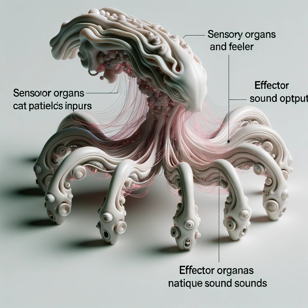 ekito_station's tweet image. #NVS23 #NEWVIEW #DOMMUNE 
講評していただけて嬉しかったです！

この身体を持つAIは音をどう扱うか
→音を粒子にして伝える、音を冷気として感じる
などなど話がSF的に広がっていって、とても面白かった。

（課題テーマ: 生成AIを用いてクロスリアリティを検討する）