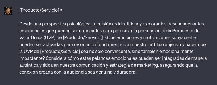 ToniRat's tweet photo. Prompt de #ChatGPT para descubrir cómo activar emociones y construir conexiones genuinas con tu audiencia para tu [Producto/Servicio] https://t.co/HpTIsjXKM3