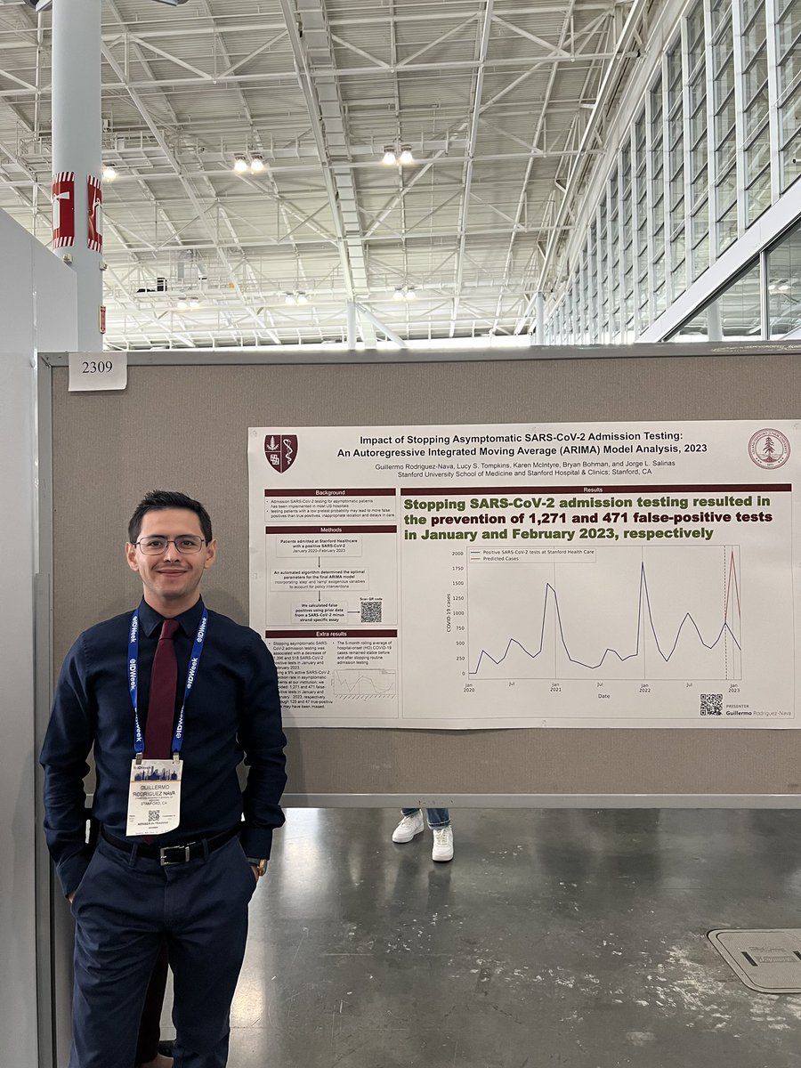 One of our second-year hospital epi and infection prevention/control fellows, @G_ROD_11, swept the Saturday session with his *three* posters in keeping with the #IDWeek2023 theme of Mexican 🇲🇽 brilliance! Strong work, Guillermo!