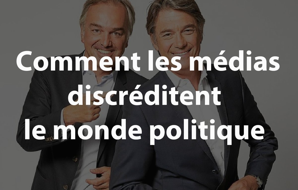 medias_citoyens's tweet photo. COMMENT LES MÉDIAS DISCRÉDITENT LE MONDE POLITIQUE - À la fin de l’émission C à vous (France 5), Bertrand Chameroy diffuse plusieurs séquences dont un parlementaire qui bafouille à l’assemblée nationale et une ministre présentant un plan de réduction énergétique pour l’hiver... Dans les 2 cas, la présentatrice est hilare par tant de ridicule et de nullité de la part des élus de la République. Juste avant, la capsule « VU », d’une durée de 6 minutes, propage sa haine quotidienne des politiques (sauf s’ils sont d’extrême gauche) et des puissants.

Autre style dans l’émission Quotidien (TMC) où les hommes et femmes politiques sont montrés, le plus souvent, dans des postures peu valorisantes (à l’assemblée nationale notamment), caricaturales ou au travers d’ITW sauvages (micro tendu pour obtenir des off, des aveux...). Les analyses de Jean-Michel Aphatie dénoncent, elles, le cynisme et la médiocrités des élus, des ministres... Et autour de la table, les sourires complices, rires nerveux et autres implicites rabaissants viennent fréquemment ridiculiser la fonction politique, rabaisser ses représentants.

Ambiance différente sur TPMP (C8) où les politiques - lorsqu'ils sont conviés - essuient l’agressivité, la véhémence, les ricaneries de l’assistance voire les sifflets du public. À l’exception, bien sûr, des plus extrêmes qui peuvent tranquillement développer leurs diatribes populistes, discours démagogues et autres haines des gouvernants (et des institutions). 

On retrouve des procédés assez similaires dans Les grandes gueules ou Estelle midi (sur RMC) où il est de bon ton de fustiger l’action publique, de railler le personnel politique, de mépriser la démocratie représentative. À quoi bon perdre son temps avec ce qui fonctionne bien dans le pays ! Les envolées lyriques, même les plus imbéciles ou les plus idiotes, y sont les bienvenues si elles participent à discréditer le personnel politique.

Les informés, sur France Info, sont plutôt spécialisés dans le dézingage gouvernemental et étatique (radio publique exige). Les éditorialistes y rivalisent d’imagination pour fustiger la médiocrité de nos dirigeants. Les angles et sujets choisis par la rédaction - le plus souvent en symbiose avec la ligne éditoriale de la station (gauche revendicative) - confinent régulièrement au lynchage du décideur politique.

Pendant ce temps là sur France Inter, les émissions de l’après midi se chargent de démolir de démolir les élus de la République... La terre au carré en a fait sa marque de fabrique (seuls les activistes et militants y sont valorisés) tandis que Zoom zoom zen déroule le tapis rouge aux experts idéologues qui n’ont jamais de mots assez durs contre les responsables politiques (sauf s’ils appartiennent à la NUPES-LFI). Enfin, les 3 présentatrices de Jusqu’ici tout va bien ne cachent pas leur détestation pour l’ensemble du monde politique (de la gauche non NUPES à la droite en passant par le centre) à l’exception de quelques députés de l’extrême gauche.

Bien sûr, il ne s’agit là que d’un tout petit échantillon de la production médiatique française. Mais elle résume assez bien l’état d’esprit qui domine au pays des droits de l’homme et de la liberté d’expression... Les rires gras l’emportent sur l’esprit de responsabilité ; la guignolisation du monde politique balaie la réflexion ; la critique populiste annihile le travail des élus de la République ; la bêtise crasse remplace - progressivement- la conscience démocratique, républicaine.

En toute décontraction, ces mêmes émissions, ces mêmes journalistes et ces mêmes médias s’étonnent du rejet massif des Français vis à vis de leurs élus. Gageons qu’ils seront tout aussi surpris par la prochaine victoire d’un parti populiste en 2027.