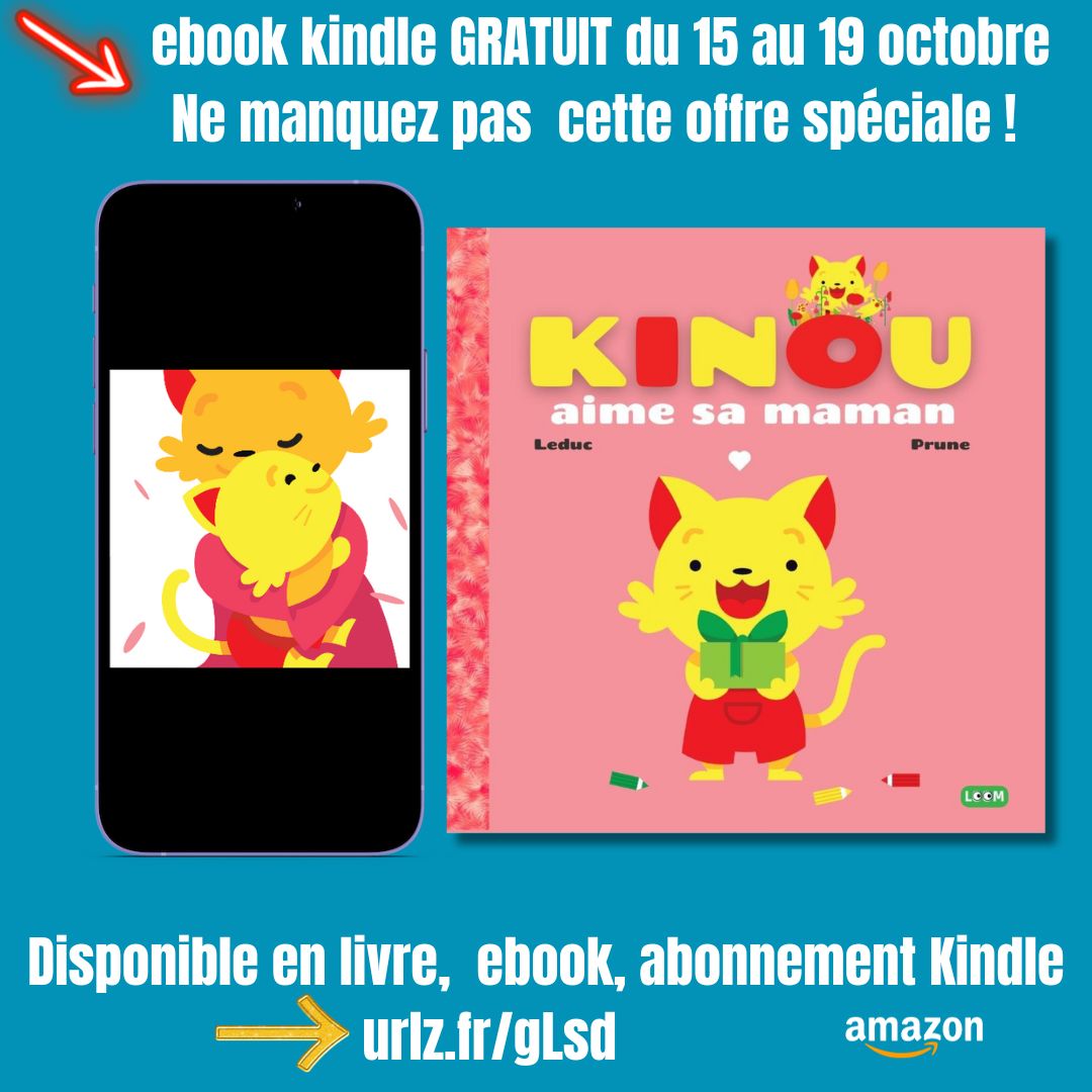 benjaminleduc's tweet photo. 📚 GRATUIT du 15 au 19 octobre ! Ne manquez pas cette offre spéciale ! 📚

Découvrez “Kinou aime sa maman” ! ❤️

🎁 Téléchargez votre exemplaire GRATUIT en ebook Kindle dès le 6 octobre !

Cliquez ici pour télécharger : https://t.co/v38HJm8ydO

#livresgratuits #kindlegratuit https://t.co/Myjl6EocC3
