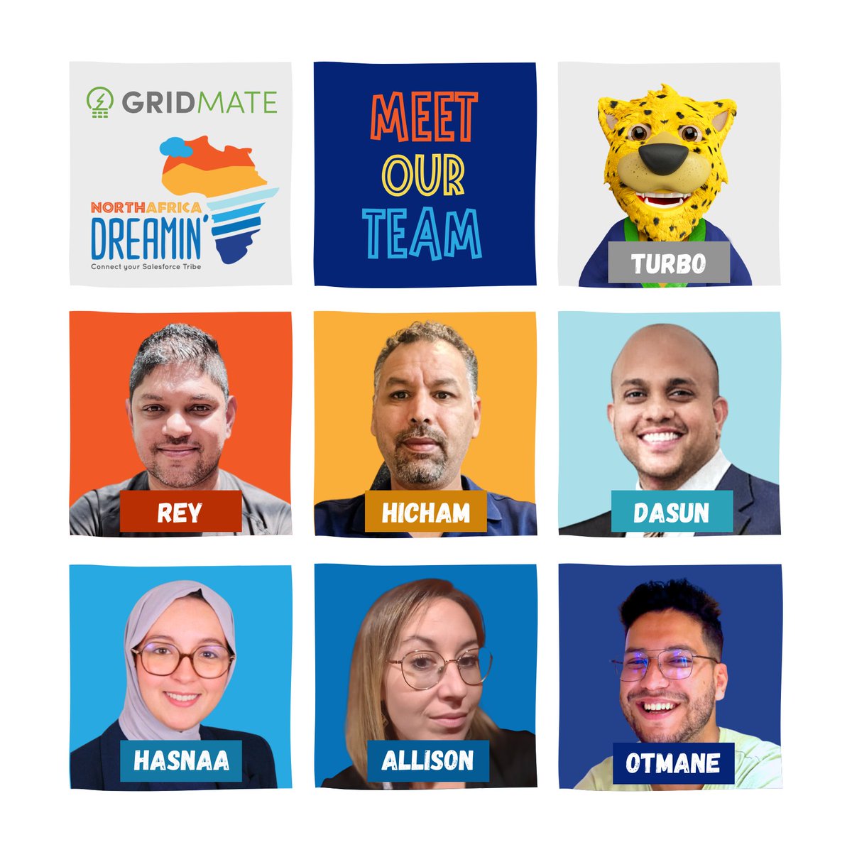 Excited for #NAD2023! 
Meet the GridMate team:<a href="/ReyPerera4/">Rey Perera</a>,<a href="/dr_hichman/">Hicham El Mansouri</a>, Dasun, Hasnaa, Allison, &amp; Otmane. Visit our booth, see the latest features, and enhance your @Salesforce experience.

Book a meeting with us here: calendar.app.google/D3NsqqrMSkrNQH…

Can't wait to see you all!#salesforce