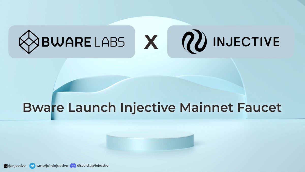 <a href="/BwareLabs/">BwareLabs</a> launches <a href="/Injective_/">ninja</a> Mainnet Faucet🚰

This will help and make it easier for developers as well as the community to try and build on top of Injective, for communities that need to pay gas fees⛽️

$INJ 🥷