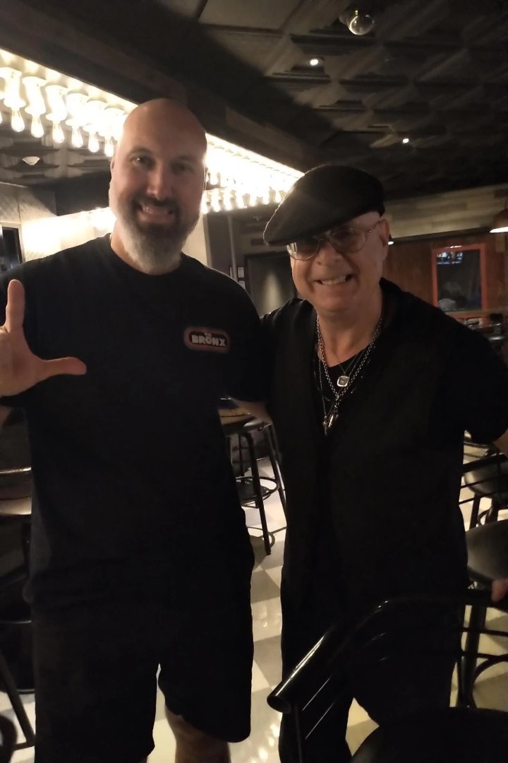 v13media's tweet photo. In a symphony of like minds and energies, our CEO Chris Gonda had an inspiring meet-up with industry giants Mitch Schneider of @sroprla + Metal Tim of @Bravewords. Held at @G2rocksLV, it was a game-changer for Chris and us at V13 Promotions, V13 Media, and PureGrainMedia. https://t.co/dNvPOCaIF6