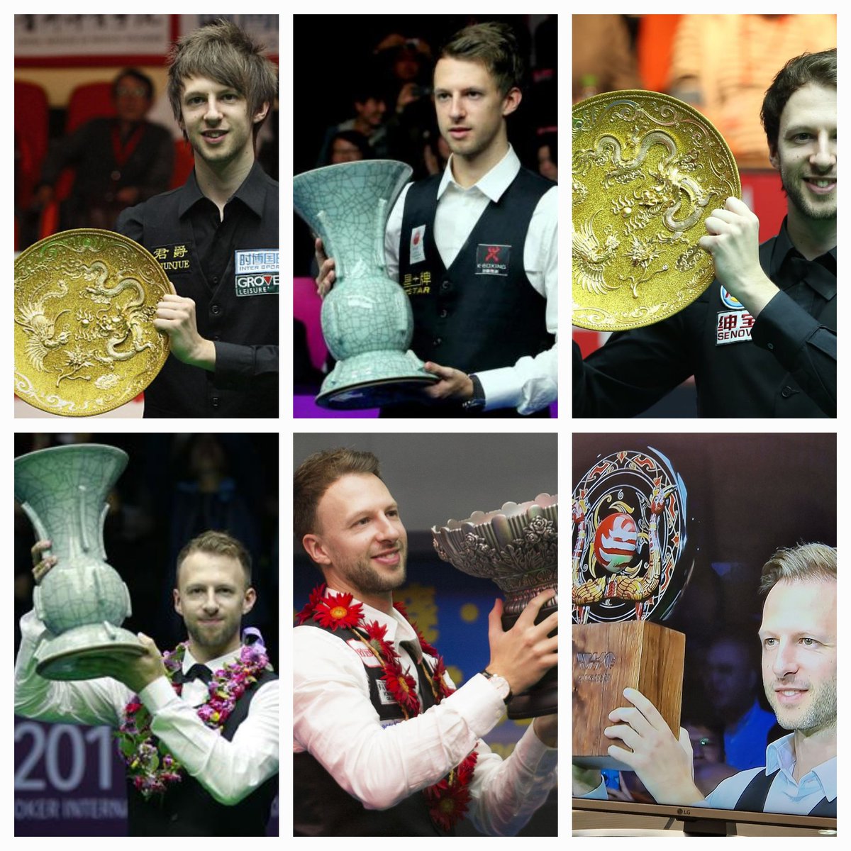 Judd Trumps <a href="/juddtrump/">Judd Trump</a> China Titles
2011 China Open 
2012 International Champs 
2016 China Open
2019 International Champs 
2019 World Open
2023 Wuhan Open 
Judd has won 3 out of the last 4 Ranking Events in China
#snooker