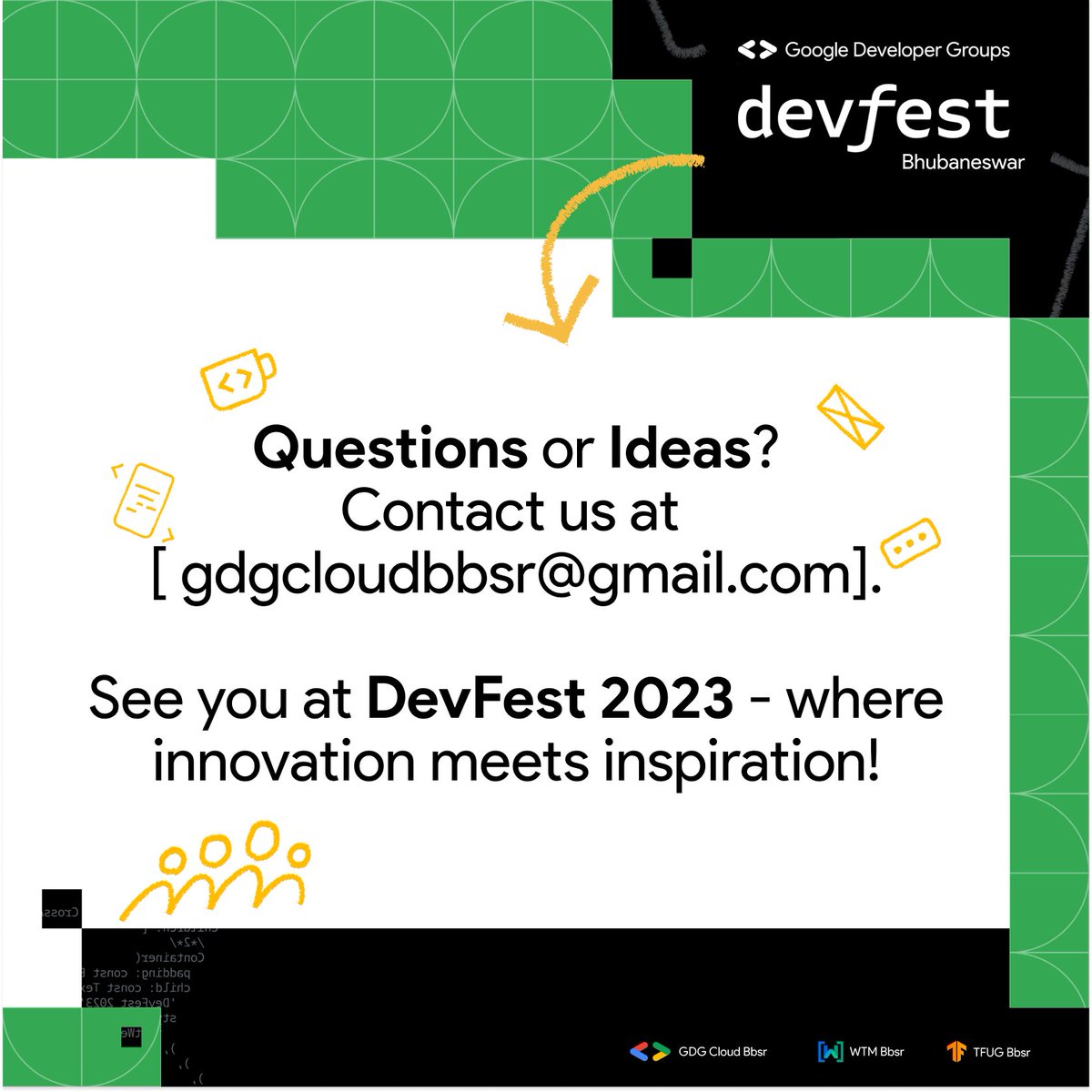 gdgbbsr's tweet image. Calling All Tech Trailblazers!  Share your expertise with the world at DevFest 2023! We&apos;re on the hunt for inspiring speakers who are ready to set the stage on fire. Submit your proposal here by 1st Nov 2023:   devfest.gdgbbsr.in/cfp

#DevFestBhubaneswar #DevFest #DevFest2023