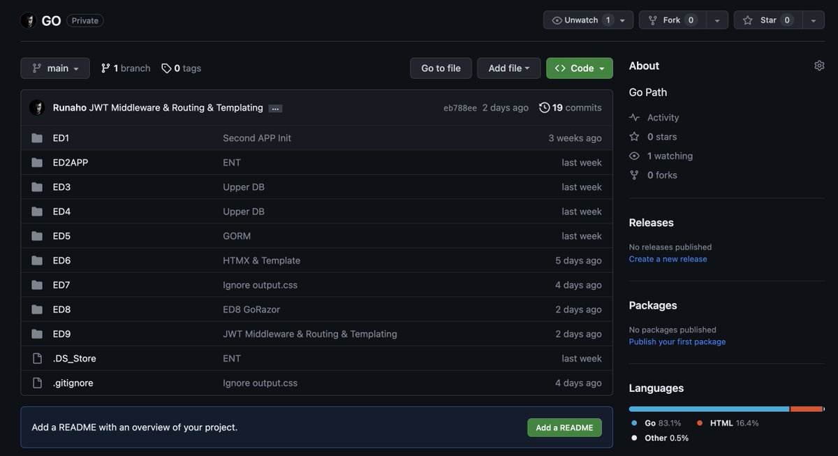 RunahoTheCoder's tweet image. I'm so excited to share my journey of learning Go with you all! Go is such a fast and easy language to pick up, and I was able to create amazing things in just 10 days. Here's what I did;
#GoLang #programming #orm #Database #webdevelopment