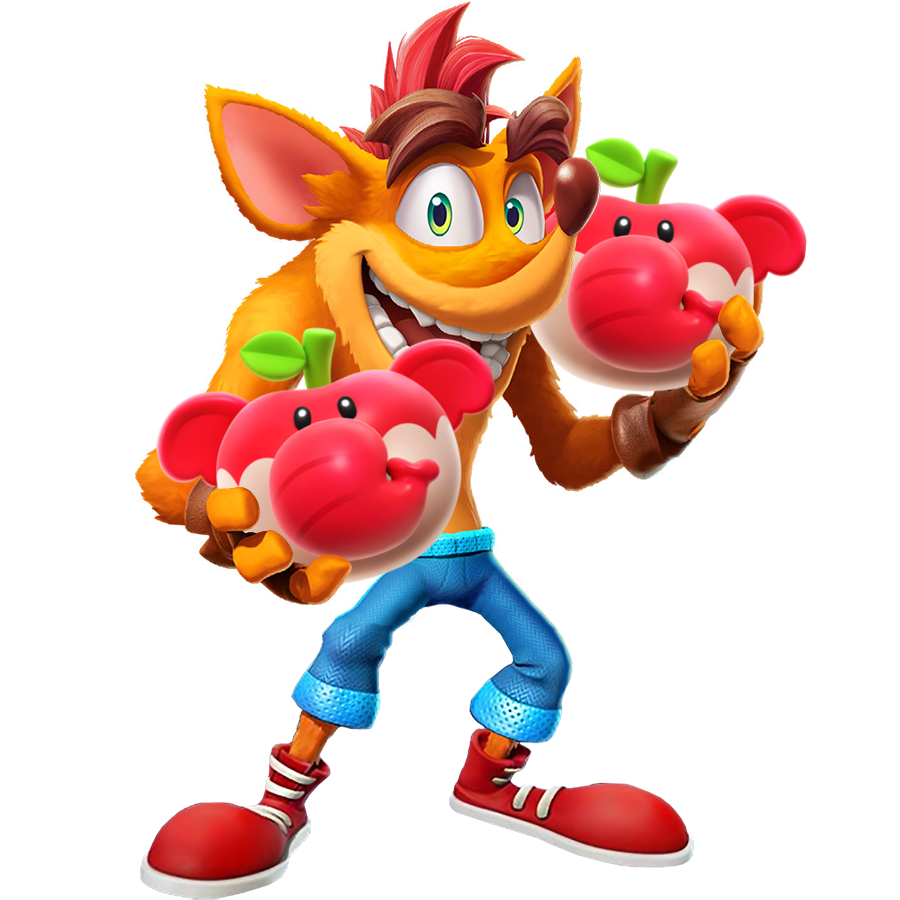 GuiltyBadguy's tweet photo. It looks like Crash Bandicoot has found some Elephant Fruit!

#CrashBandicoot #SuperMarioBrosWonder 🐘 https://t.co/s2XbvW7S7w
