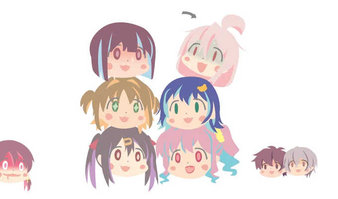 #とにかくワチャーッと集合してる絵を晒す見た人もやる#おにまい 