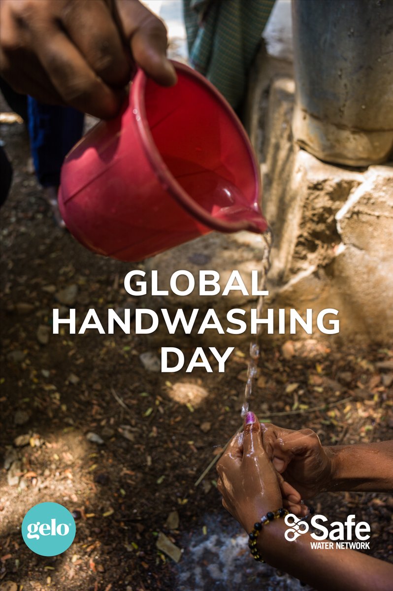 Global Handwashing Day: It's in Your Hands. Buy Gelo handsoaps and you’ll be helping help us provide safe water to families and schools in India and Ghana. Donate if you can. A portion of Gelo proceeds sold between Oct 15-Oct 31 will go to Safe Water Network.