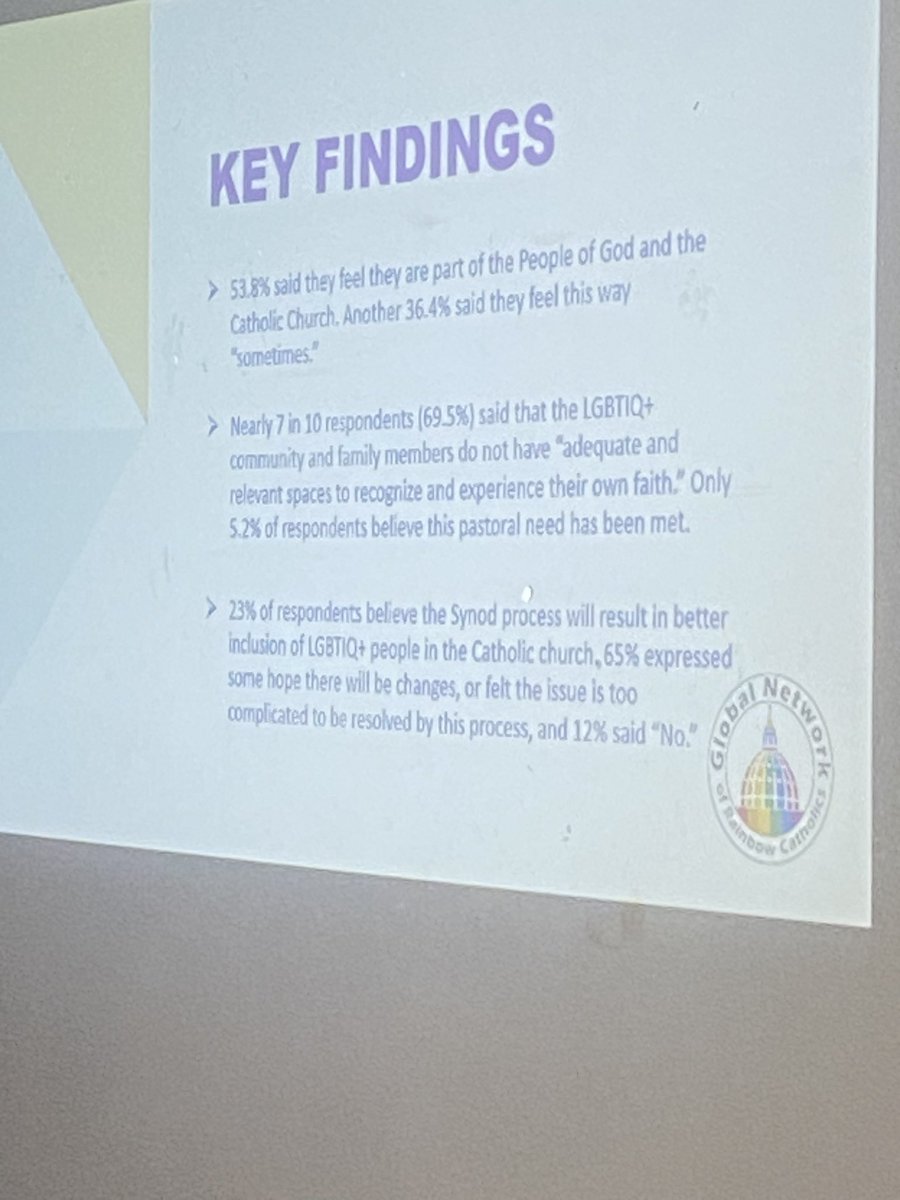 Claus1860's tweet photo. A worldwide @GNRcatholics survey indicates that 70% of LGTBQI+ people feel they do not have adequate spaces in the Catholic Church to experience their own faith. https://t.co/wPwibMaGii
