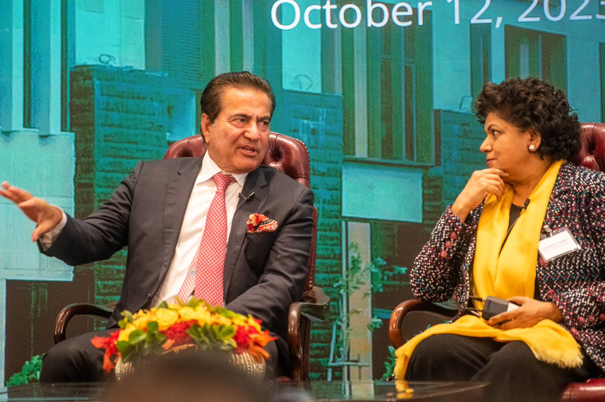 USISPF President and CEO <a href="/MukeshAghi/">Mukesh Aghi</a> spoke at a panel discussion at @indiainNewYork, in partnership with <a href="/PlakshaUniv/">Plaksha University</a>, <a href="/IndiasporaForum/">Indiaspora</a>, and USISPF on “Reimagining the Possibilities for STEM education and innovation in India.” Photos: <a href="/IndiainNewYork/">India in New York</a>