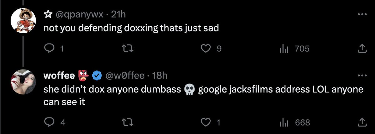 TheRealSullyG's tweet photo. Now SSSniperwolf's sister is encouraging fans to look up Jacksfilms address, in addition to confirming they were 100% there to harm him.

@YouTube @TeamYouTube @YouTubeCreators You are cultivating a platform of hate, harassment, and violence every second you don't take action. https://t.co/rdXI6WIwOK