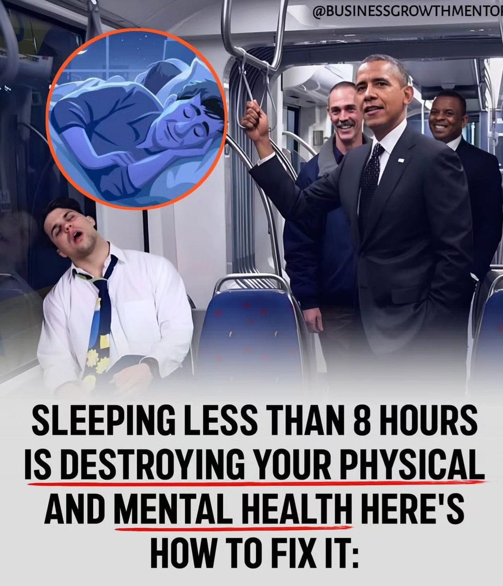 SLEEPING LESS THAN 8 HOURS IS DESTROYING YOUR PHYSICAL AND MENTAL HEALTH

Here's How To Fix It....

// THREAD //